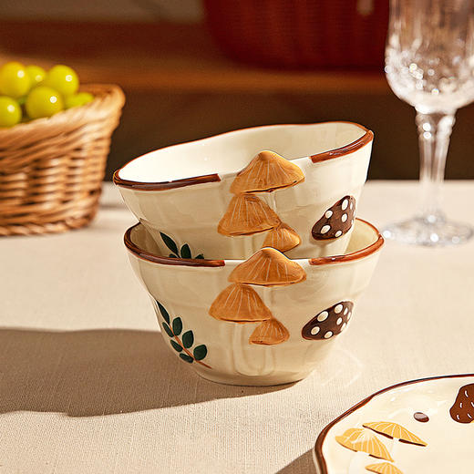 摩登主妇蘑古力餐具套装碗盘家用一人食礼盒闺蜜女生乔迁生日礼物 商品图2