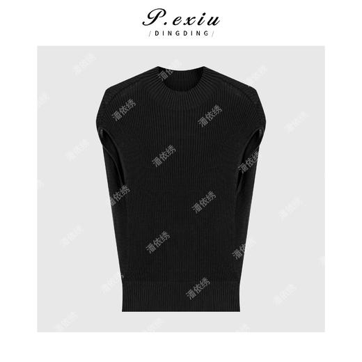 A007潘依绣丁丁宠粉桑蚕丝天丝知性优雅气质无袖针织上衣 ZZ0896 商品图1