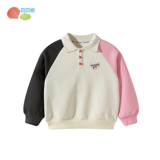 贝贝怡女童套头卫衣ZB1FS025 商品图4