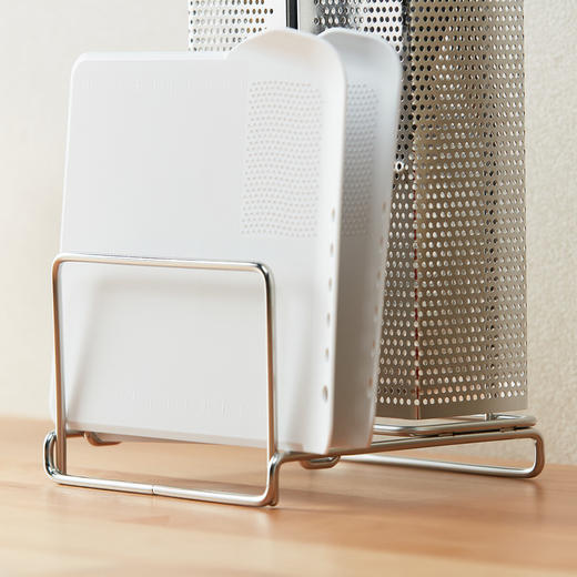 NITORI宜得利家居 厨房置物架收纳架不锈钢砧板架带菜刀架 KY088 商品图7