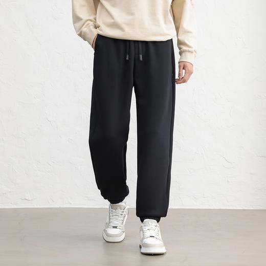 GXG男装25秋季时尚弹力松紧腰抽绳垂感亲肤束脚裤男式休闲长裤K&C 商品图4