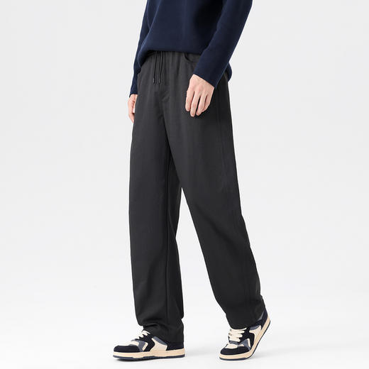 GXG男装秋季时尚百搭潮牌宽松直筒弯刀裤户外运动男式休闲裤子K&C 商品图2