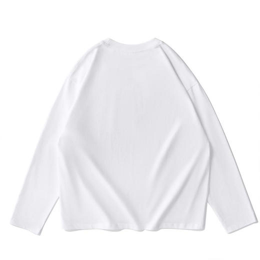 【100棉】罗蒙春秋款男士长袖T恤圆领纯色弹力柔软经典百搭上衣 商品图2