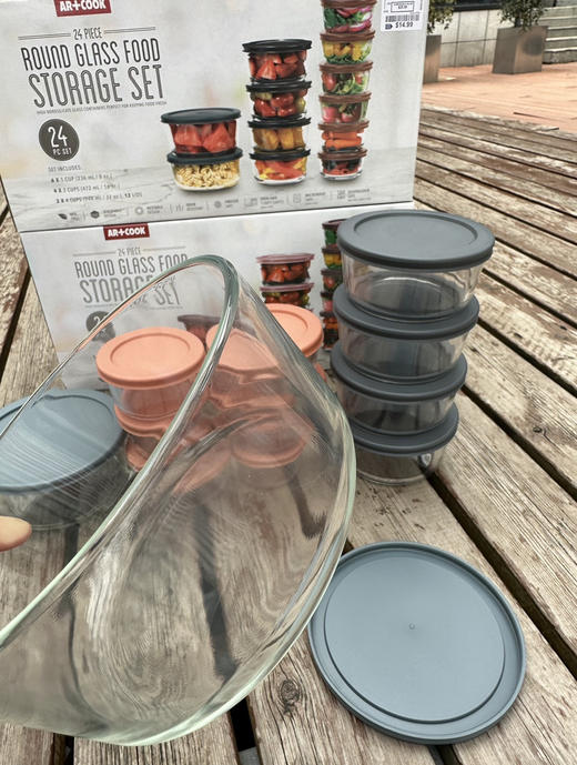 正品Art & Cook 的 24 件套玻璃食品保鲜盒 商品图5