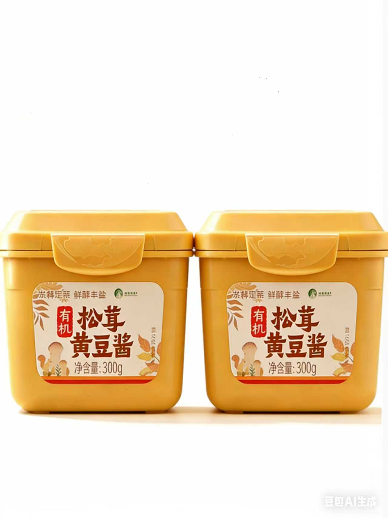 买1送1 有机松茸黄豆酱300g*2  A-5693 （效期27-6）