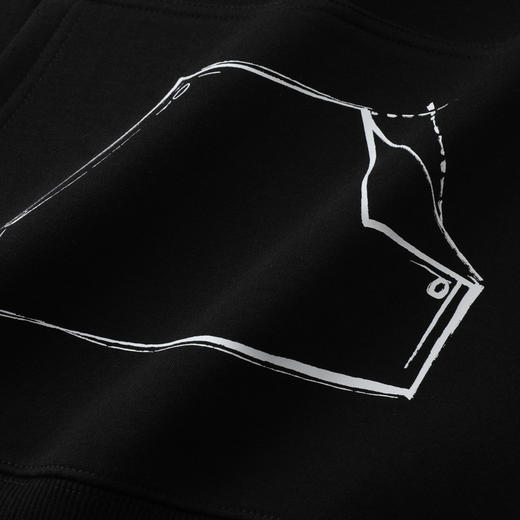 GXG男装【涂鸦熊口袋】秋季时尚潮流日常运动休闲男式连帽卫衣K&C 商品图6