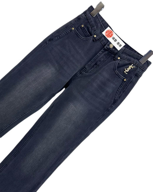 女款微喇弹力牛仔裤长裤he024 商品图2