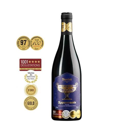 【自营】巴洛蒂 大金杯风干红葡萄酒750ml*6支装 商品图0