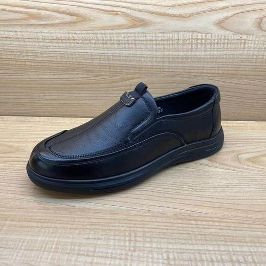 豪行2024年秋冬新品商务休闲真皮套脚简约男单鞋14351660 商品图1