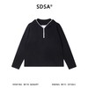 26005SDSA男士秋冬新款痞帅男装潮牌休闲撞色半拉链连帽假两件T恤百搭 商品缩略图1