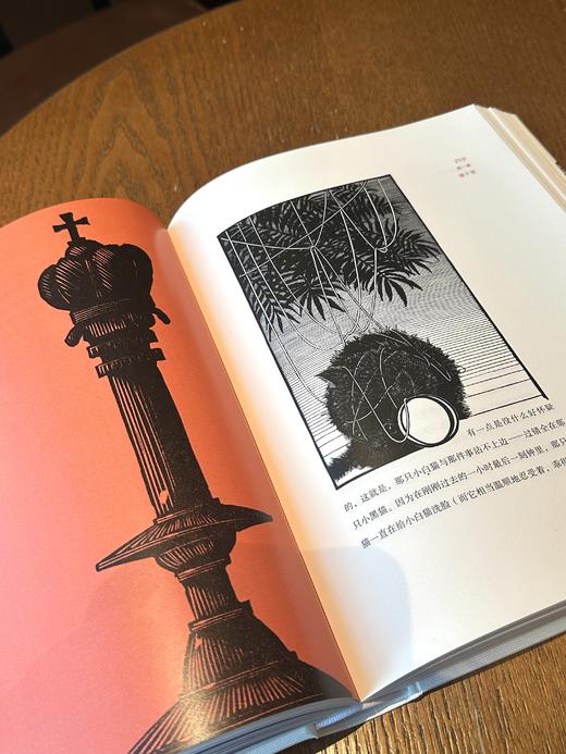 【梦境蓝山羊皮定制款】《爱丽丝漫游奇境与穿越镜中世界》书口三面鎏金+雕刻图案，赠送译者签名钤印书票 商品图10