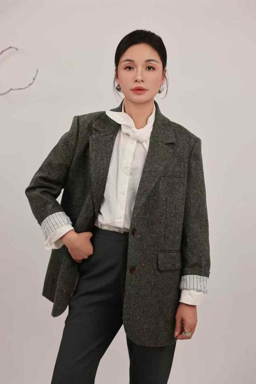 H5WT31166#混纺羊毛宽版西装外套 商品图1