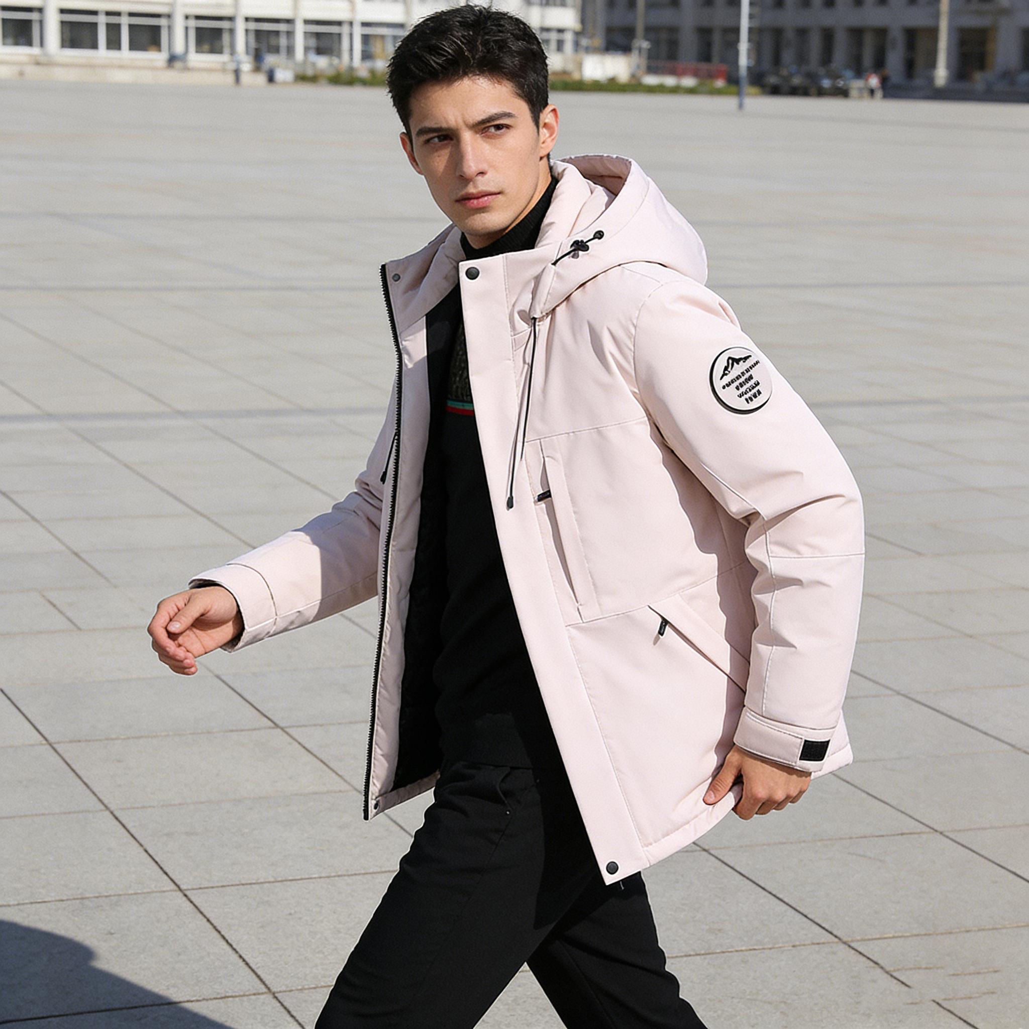 Schenvega 情侣冲锋衣 三防绵羊毛棉衣外套 男女同款 加厚保暖 抵御严寒