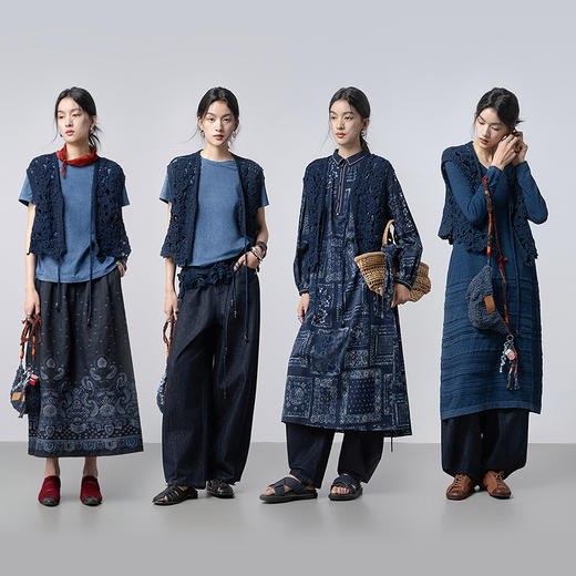 【林栖设计小店】（预售15天发货）手工钩花|植物染镂空肌理复古优雅2026春新款毛织马夹1961213 商品图7