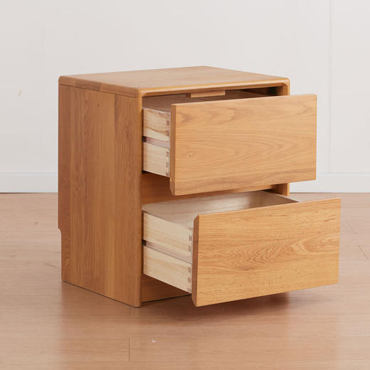 【家具】卧室日式复古实木床头柜 宜木WP02 商品图2