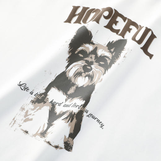 GXG男装【斑驳小狗】26春季卡通图案纯棉亲肤休闲男式圆领卫衣K&C 商品图4