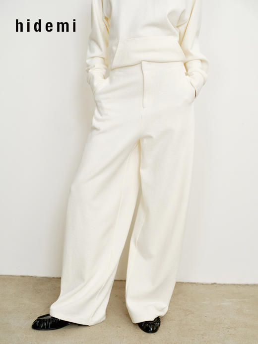 hidemi副线小h 日本进口纱线连帽套头卫衣上衣卫裤长裤套装两件套 商品图12