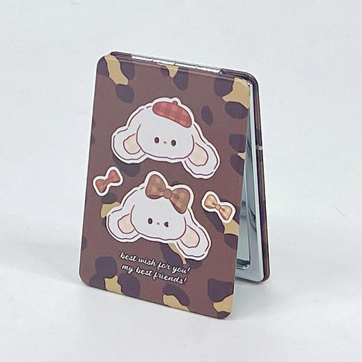 豹纹萌兔折叠化妆镜便携镜-纪念日百货门店同款169643116 商品图2