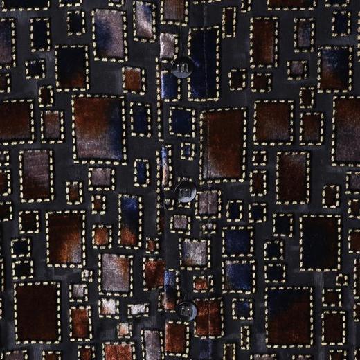 26CS16SDSA男士秋冬新款痞帅男装美式复古不规则格子长袖衬衫百搭时尚 商品图3