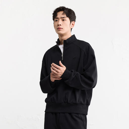 GXG男装秋季时尚潮流舒适百搭立领半拉链运动户外男式卫衣K&C 商品图5