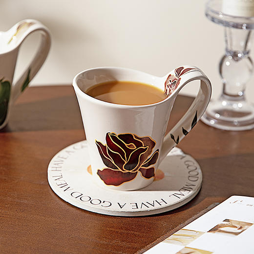 摩登主妇陶瓷马克杯高级感轻奢生日礼物高颜值家用喝水杯咖啡杯子 商品图3