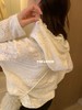 老米优品🎈3-5天。软乎乎仙女衣~!《重工钩花连帽水溶蕾丝衫》过渡季本命温柔衫！宽松版型，慵懒垂感好，谁穿谁显瘦！CY260119A 商品缩略图5