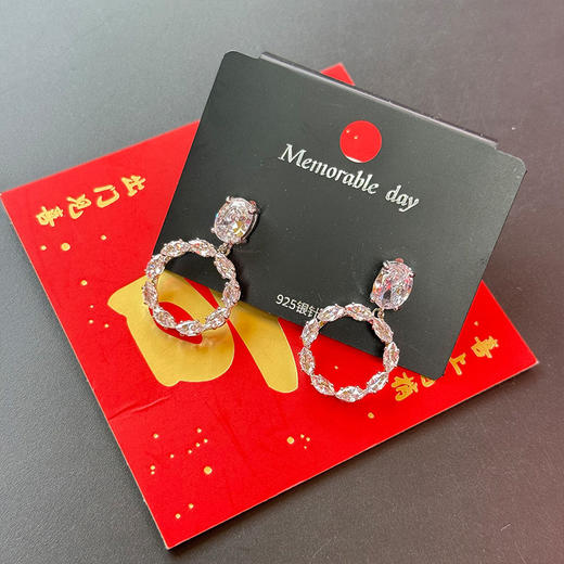 气质百搭银针耳环-纪念日百货门店同款167443444 商品图3