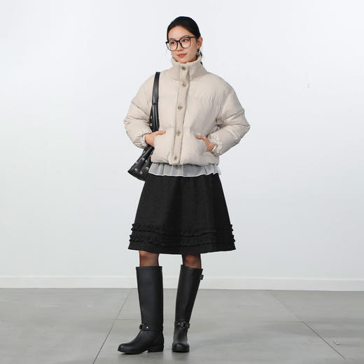 极简针织拼接立领羽绒服-纪念日百货门店同款168996981 商品图3