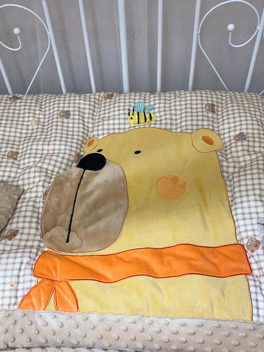 松植屋A类母婴级双层纱豆豆绒儿童安抚豆豆被宝宝新生儿被子午睡小盖被 商品图1