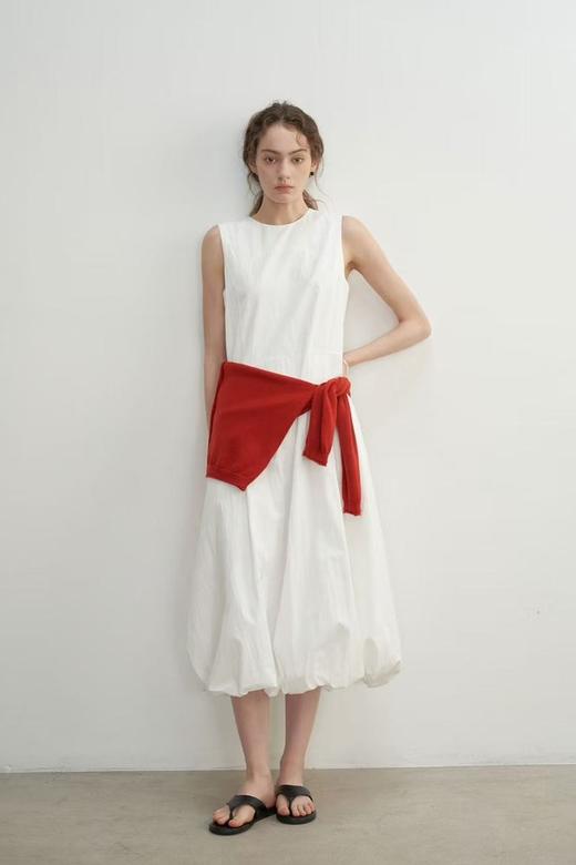 LNNNS 法式极简风白色背心无袖连衣裙 21850 商品图0