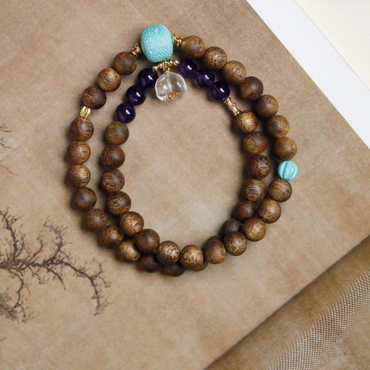 【青山特惠】7mm 40颗 绿棋楠 【疏香】沉香手串 c7 商品图6