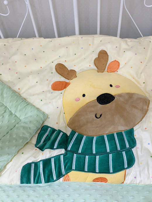 松植屋A类母婴级双层纱豆豆绒儿童安抚豆豆被宝宝新生儿被子午睡小盖被 商品图9