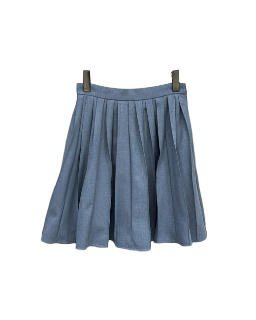 女款高腰A字百褶半身裙 可配套装hu010 商品图0