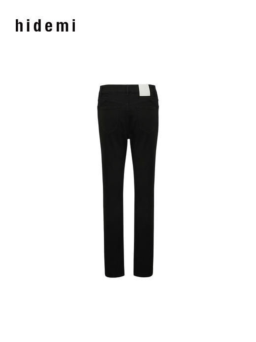 hidemi副线小h 修身显瘦黑色Slim小脚牛仔裤 商品图8