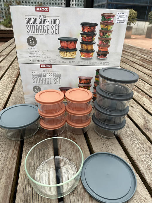 正品Art & Cook 的 24 件套玻璃食品保鲜盒 商品图2