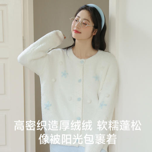 半边绒家居服（小蓝花） 商品图2