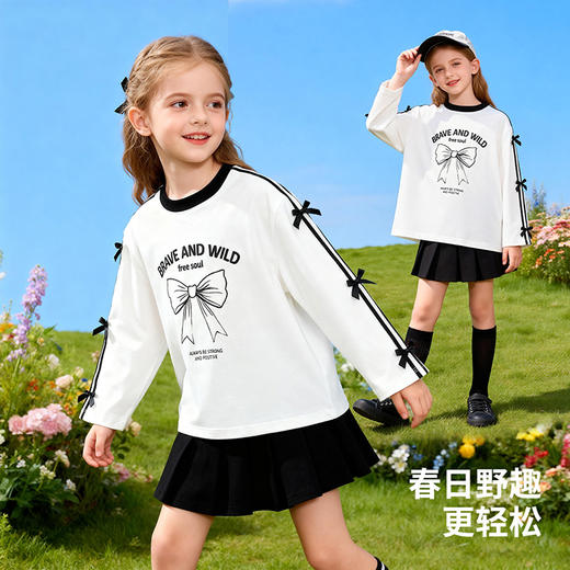 贝贝怡女童长袖T恤ZB1FS022 商品图5
