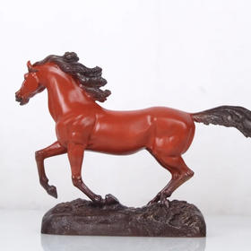 宇达青铜摆件  生肖马 创意《关公赤兔马》工艺品 装饰 艺术礼品摆件