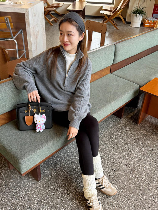美丽奴羊毛立领毛衣，现货 商品图12