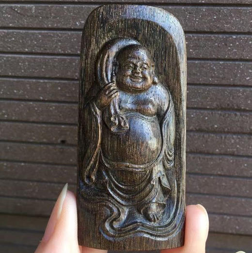 【青山特惠】沉水文莱沉香【布袋弥勒佛】随型吊坠，野生老料 12.7g c50 商品图5