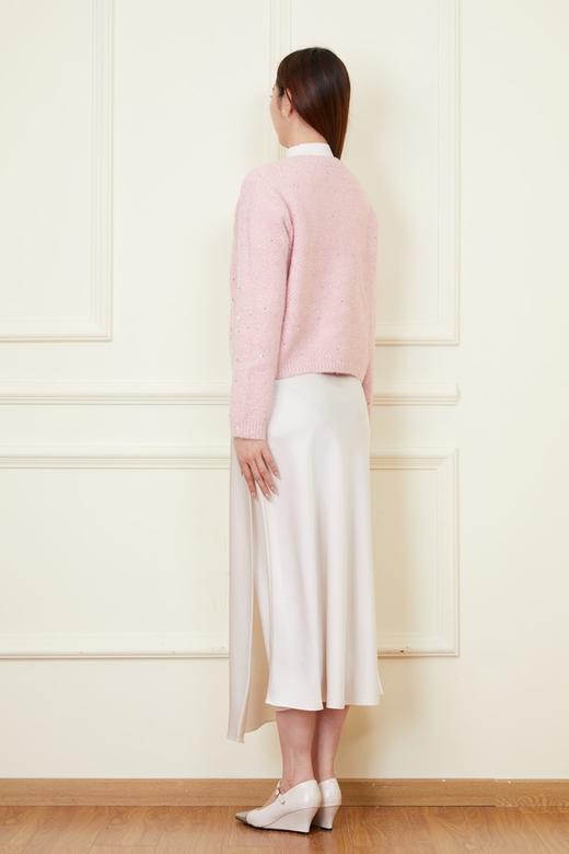 amadella 粉色气质小香风星光亮片针织开衫 21811 商品图4