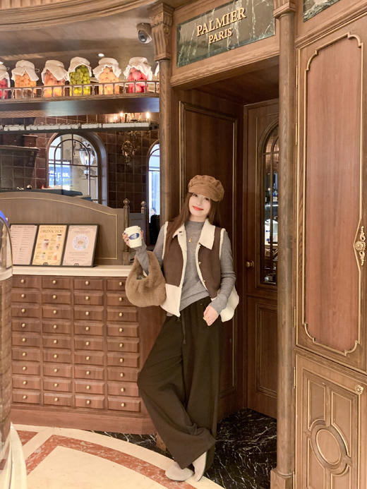 <曾小咸推荐>现货秒杀 ！微信超特价！复古拼接翻领马甲 日常189.99 立减100 秒杀89.99！！ 商品图7