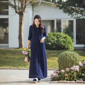 【林栖设计小店】红颜新禧|复古优雅百搭多色肌理感2026春新款毛织半身裙G1961384