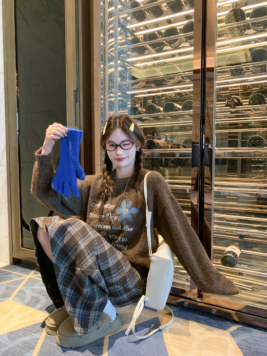 <曾小咸推荐>现货秒杀 ！微信超特价！韩系复古花朵毛衣 日常189.99 立减100 秒杀89.99！！ 商品图13