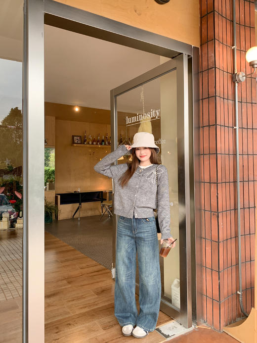 <曾小咸推荐>现货秒杀 ！微信超特价！韩系设计感针织开衫 日常209.99 立减120 秒杀89.99！！ 商品图10