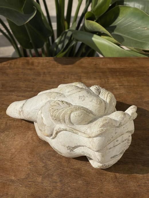 鸡骨白沁白玉龙首形笔洗，顺丰包邮 商品图9