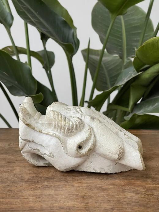 鸡骨白沁白玉龙首形笔洗，顺丰包邮 商品图4