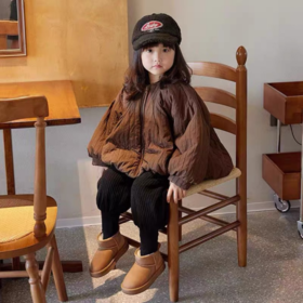 🥳【岁愿男女童加绒保暖潮酷百搭皮面雪地靴K23】加绒加厚内里，保暖舒适，不管是幼儿园宝宝还是小学生都能穿~💯品牌直发！