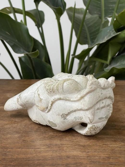 鸡骨白沁白玉龙首形笔洗，顺丰包邮 商品图5