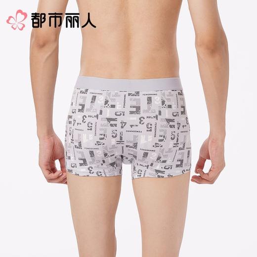 都市丽人内裤男士内裤50S棉内裤棉平角内裤明筋内裤潮流时尚内裤FKCC09 商品图2